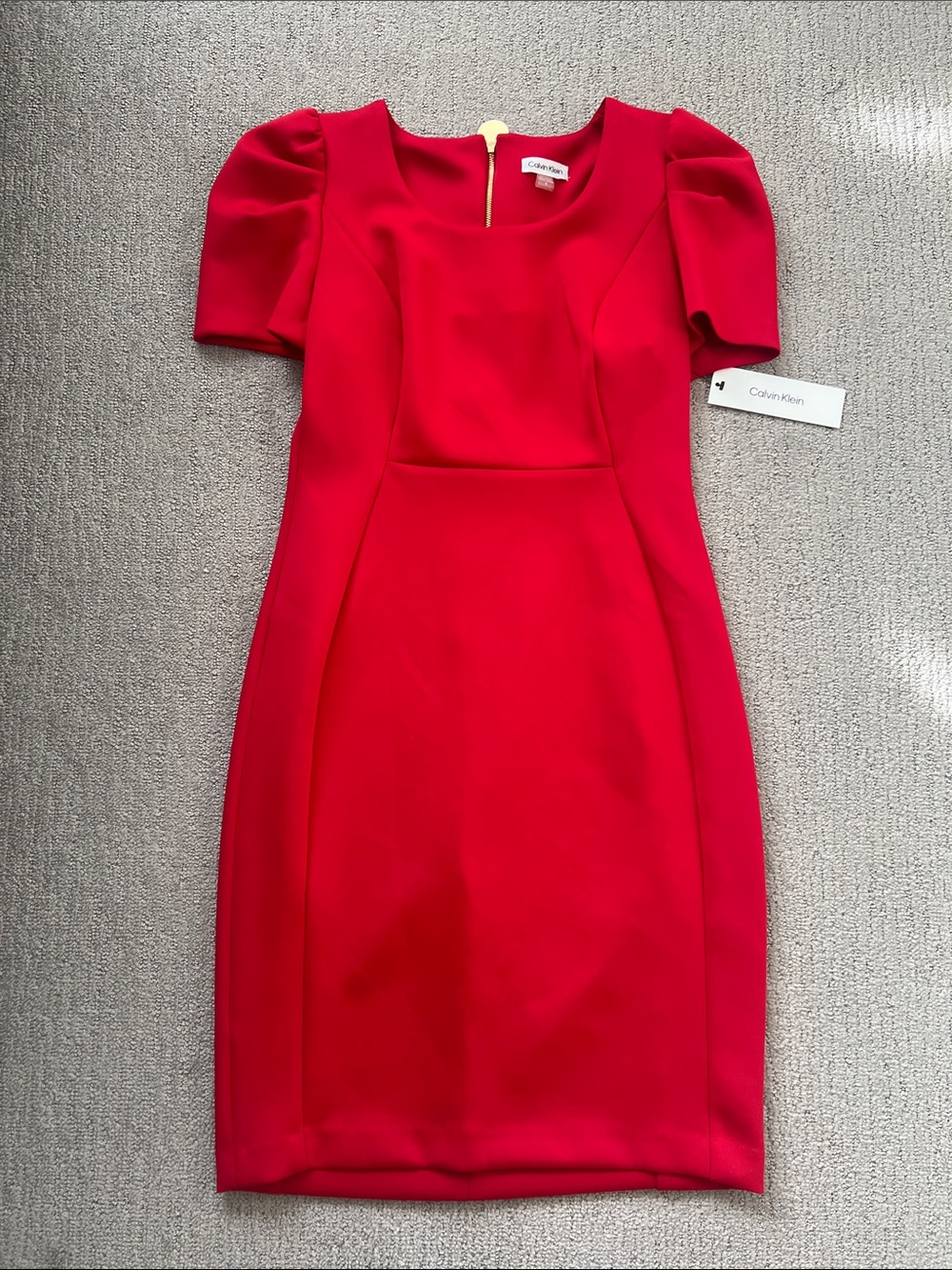 Calvin Klein Vibrant Red Dress NEW, Size 8